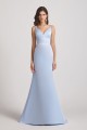 Spaghetti Straps Sheath V-Neck Satin Bridesmaid Dresses Canada