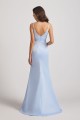 Spaghetti Straps Sheath V-Neck Satin Bridesmaid Dresses Canada