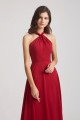 A-Line Chiffon Cross Halter Neckline Bridesmaid Dresses Canada