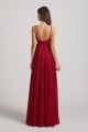 Spaghetti Straps A-Line Chiffon Pleated Bridesmaid Dresses Canada