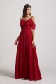 Cold Shoulder Chiffon Long Flowy Bridesmaid Dresses Canada