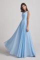 Sleeveless Cowl Chiffon A-Line Bridesmaid Dresses Canada
