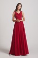 Long Sleeveless Cowl Chiffon A-line Bridesmaid Dresses Canada