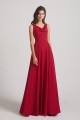 Long Sleeveless Cowl Chiffon A-line Bridesmaid Dresses Canada