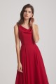 Long Sleeveless Cowl Chiffon A-line Bridesmaid Dresses Canada