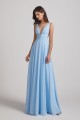 Deep V-Neck Chiffon Bridesmaid Dresses with Low Cut V Back Canada
