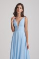 Deep V-Neck Chiffon Bridesmaid Dresses with Low Cut V Back Canada