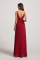 Spaghetti Straps Asymmetrical Frilled Wrap Bridesmaid Dresses Canada