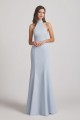 Trumpet Backless High Neck Halter Bridesmaid Dresses Canada