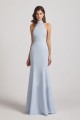 Trumpet Backless High Neck Halter Bridesmaid Dresses Canada