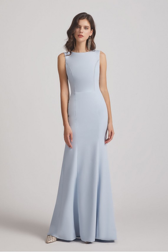 Jewel Sleeveless Open Back Trumpet Gown Canada
