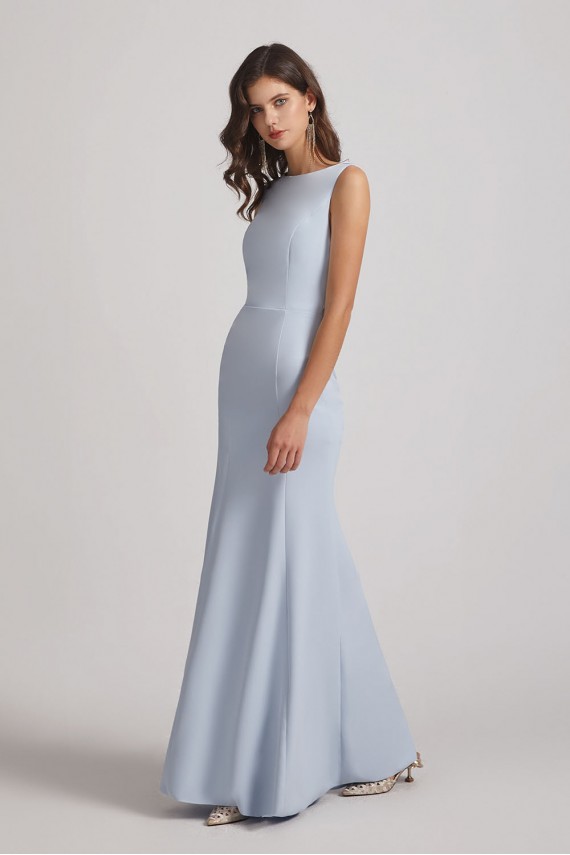 Jewel Sleeveless Open Back Trumpet Gown Canada
