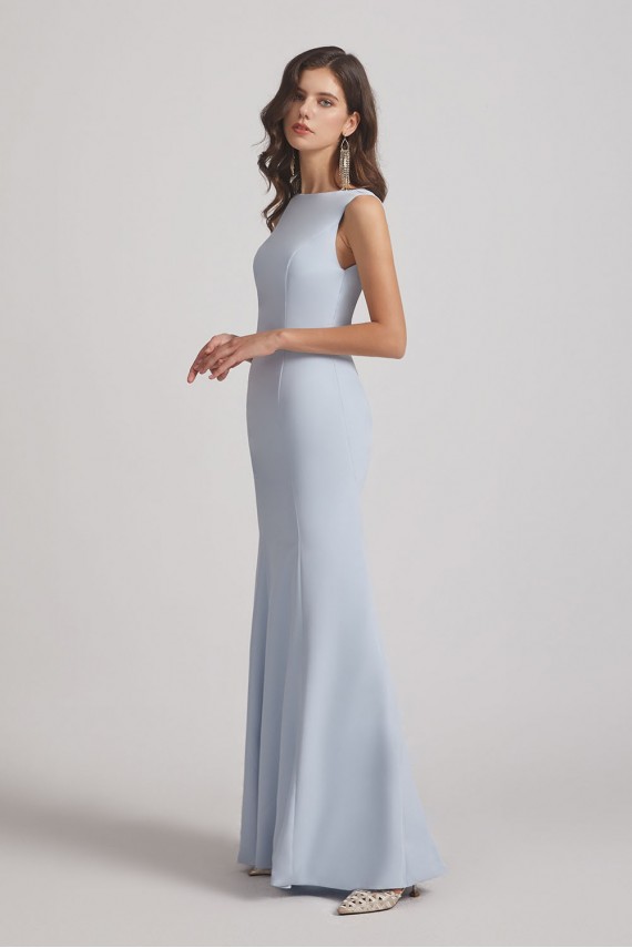 Jewel Sleeveless Open Back Trumpet Gown Canada