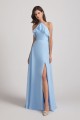 Ruffled Halter Neckline A-Line Skirt Slit Bridesmaid Dresses Canada