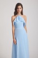 Ruffled Halter Neckline A-Line Skirt Slit Bridesmaid Dresses Canada