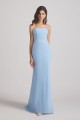 Light Sky Blue Chiffon Strapless Sweetheart Bridesmaid Dresses Canada