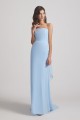 Light Sky Blue Chiffon Strapless Sweetheart Bridesmaid Dresses Canada