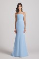 Light Sky Blue Chiffon Strapless Sweetheart Bridesmaid Dresses Canada