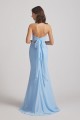 Light Sky Blue Chiffon Strapless Sweetheart Bridesmaid Dresses Canada