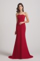 Strapless Sweetheart Chiffon Sheath Bridesmaid Dresses Canada
