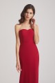 Strapless Sweetheart Chiffon Sheath Bridesmaid Dresses Canada