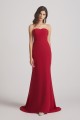 Strapless Sweetheart Chiffon Sheath Bridesmaid Dresses Canada