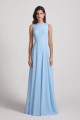 Long Sleeveless Open Back Chiffon Maxi Dresses Canada