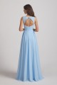 Long Sleeveless Open Back Chiffon Maxi Dresses Canada