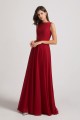 Jewel A-line Chiffon Open Back Bridesmaid Dresses Canada
