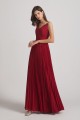 Spaghetti Straps V-Neck Ruched Chiffon Bridesmaid Dresses Canada