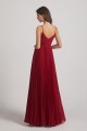 Spaghetti Straps V-Neck Ruched Chiffon Bridesmaid Dresses Canada