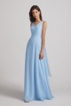 V-Neck Straps A-Line Chiffon Bridesmaid Dresses with Tied Sash Canada