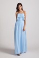 Strapless Long Chiffon Boho Bridesmaid Dresses Canada