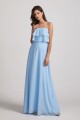 Strapless Long Chiffon Boho Bridesmaid Dresses Canada