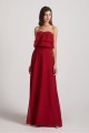 Strapless Chiffon Bridesmaid Dresses with Tiered Ruffles Canada