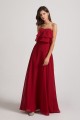 Strapless Chiffon Bridesmaid Dresses with Tiered Ruffles Canada