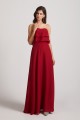 Strapless Chiffon Bridesmaid Dresses with Tiered Ruffles Canada