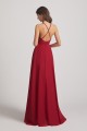 Straps V-Neck Chiffon Country High Low Bridesmaid Dresses Canada