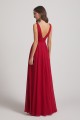 Wide Straps Double V-Neck Crinkle Chiffon Bridesmaid Dresses Canada