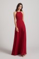 Halter Chiffon Maxi Dresses with Side Slit Canada