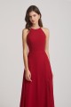 Halter Chiffon Maxi Dresses with Side Slit Canada