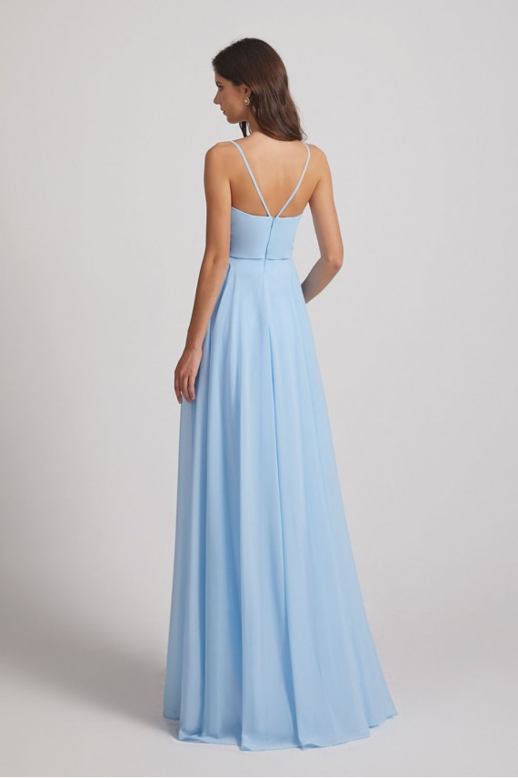 V-Neck Spaghetti Straps A-Line Chiffon Bridesmaid Dresses Canada