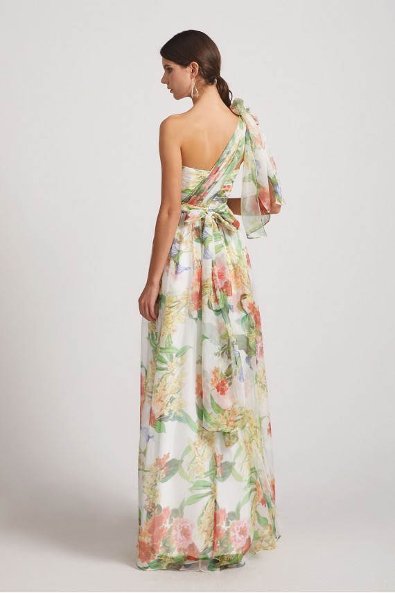 Strapless Sweetheart Floral Bridesmaid Dresses Canada