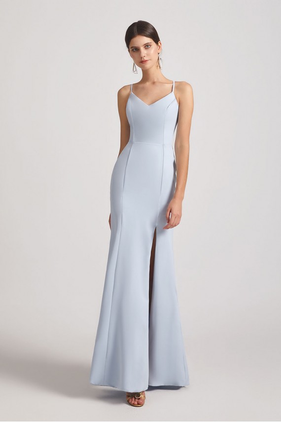 V-Neck Spaghetti Straps Trumpet Maxi Dresses Canada