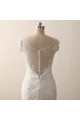 Ivory Sweetheart Straps Lace Mermaid Wedding Dresses with Sweep Train Canada