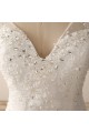Ivory Sweetheart Straps Lace Mermaid Wedding Dresses with Sweep Train Canada