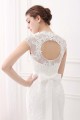 Ivory V-Neck Cap Sleeves Belt Mermaid Vintage Lace Wedding Dresses Canada
