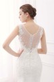 Ivory Wide Straps Mermaid V-neck Lace Wedding Dresses Canada