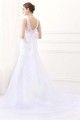 White Jewel Sleeveless Mermaid Lace Wedding Dresses With Belt Canada