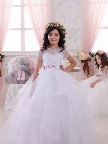 Ivory Ball Gown Sweetheart Floor Length Flower Girl Dress Canada